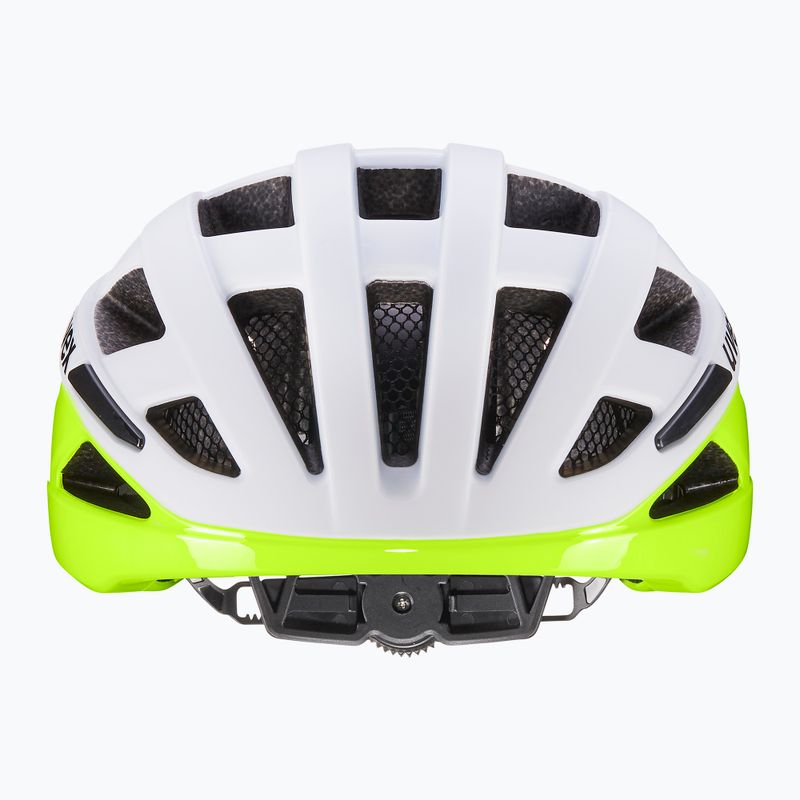 Шолом велосипедний UVEX I-Volute white/neon yellow matt 2