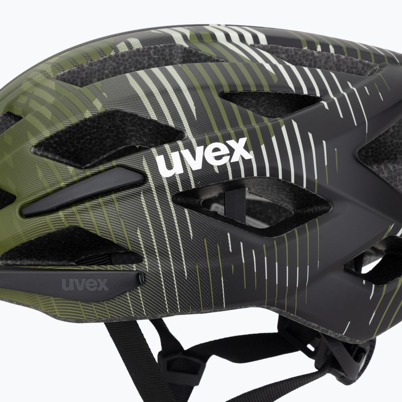 Шолом велосипедний дитячий UVEX Air Wing 2 CC dark olive/black matt 7