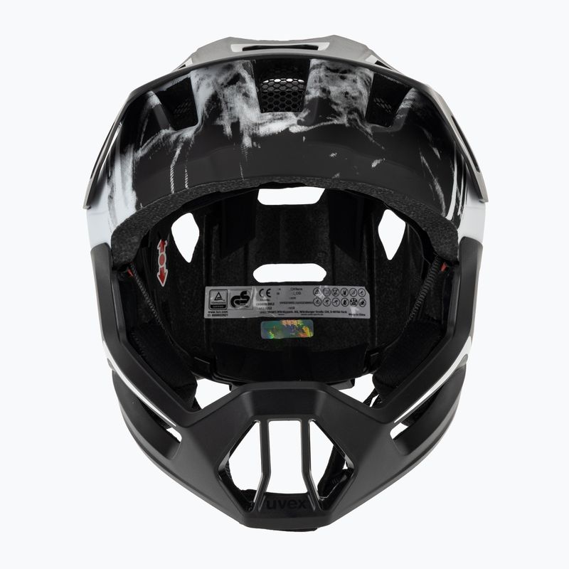 Шолом велосипедний дитячий UVEX React Fullface Jr black/white matt 2