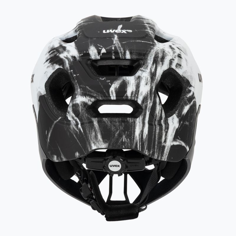 Шолом велосипедний дитячий UVEX React Fullface Jr black/white matt 4