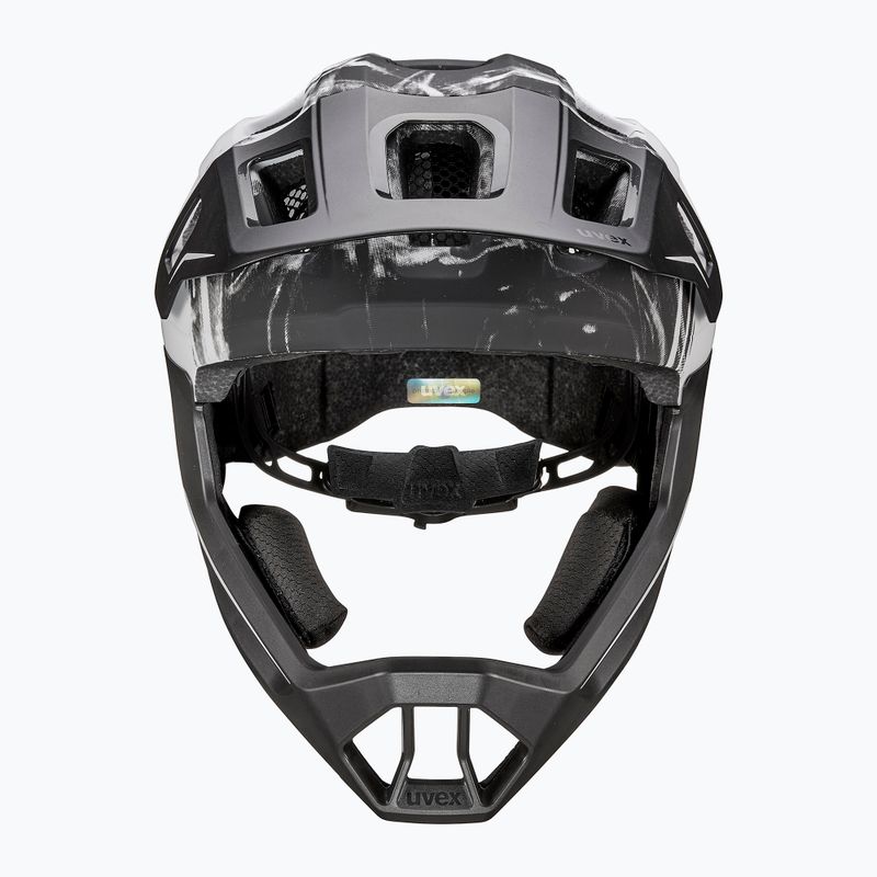 Шолом велосипедний дитячий UVEX React Fullface Jr black/white matt 3