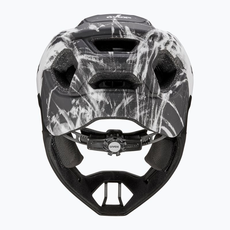 Шолом велосипедний дитячий UVEX React Fullface Jr black/white matt 4