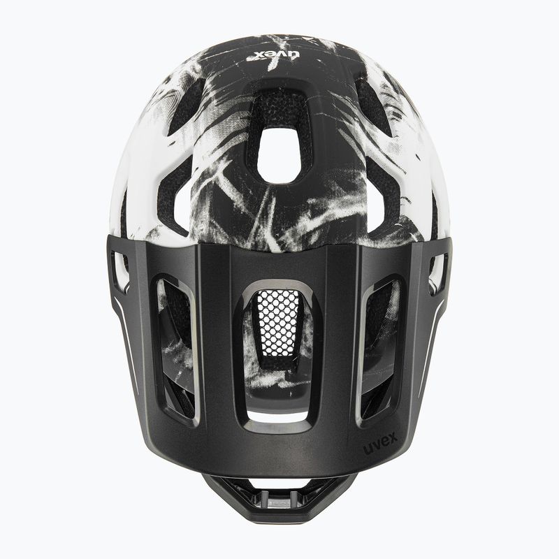 Шолом велосипедний дитячий UVEX React Fullface Jr black/white matt 5