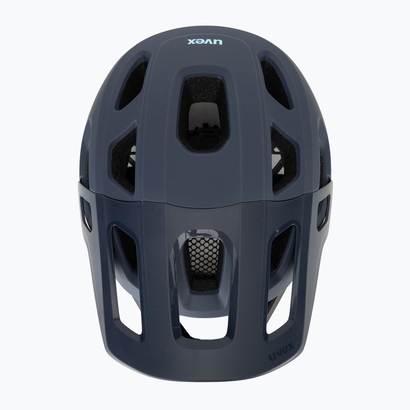 Шолом велосипедний дитячий UVEX React Fullface Jr dusk blue matt 6