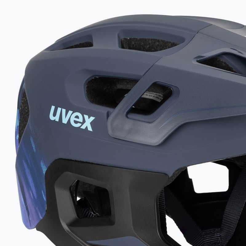 Шолом велосипедний дитячий UVEX React Fullface Jr dusk blue matt 7