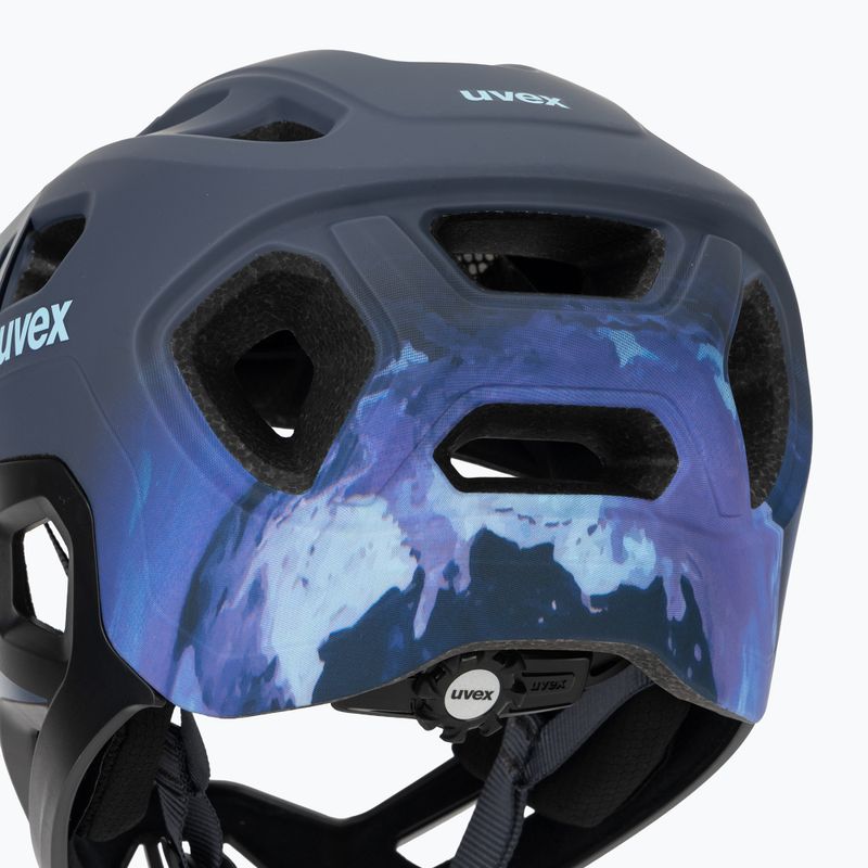 Шолом велосипедний дитячий UVEX React Fullface Jr dusk blue matt 8
