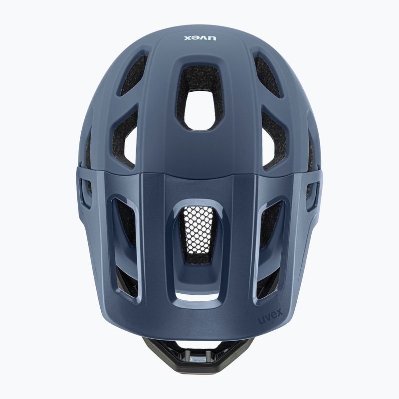 Шолом велосипедний дитячий UVEX React Fullface Jr dusk blue matt 5