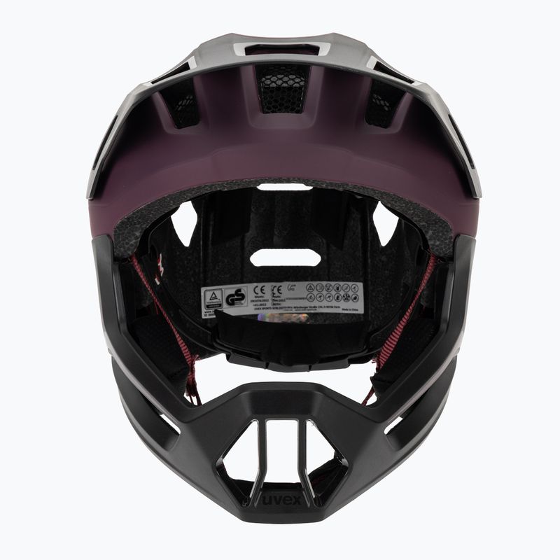 Шолом велосипедний дитячий UVEX React Fullface Jr cranberry matt 2