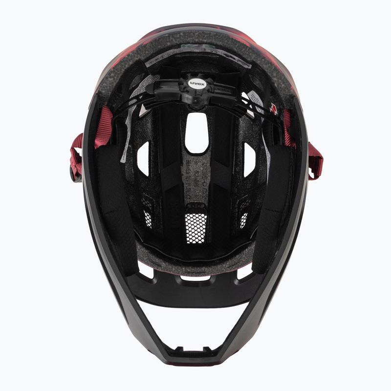 Шолом велосипедний дитячий UVEX React Fullface Jr cranberry matt 5