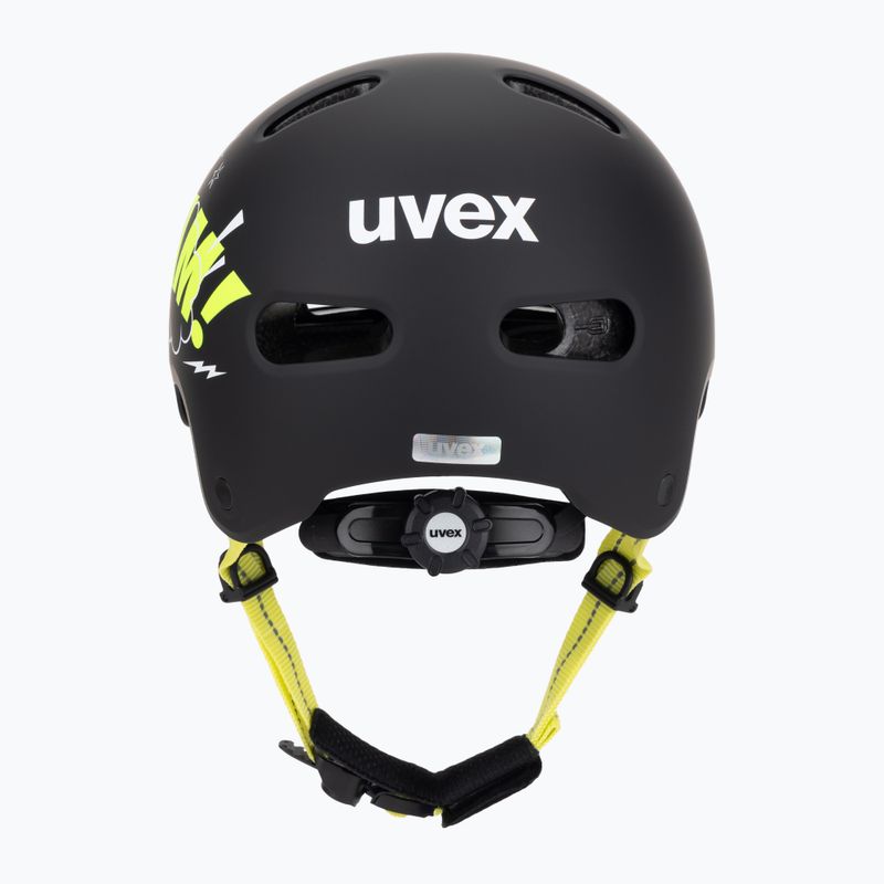 Шолом дитячий UVEX Kid 4 Style bam black/lime matt 4