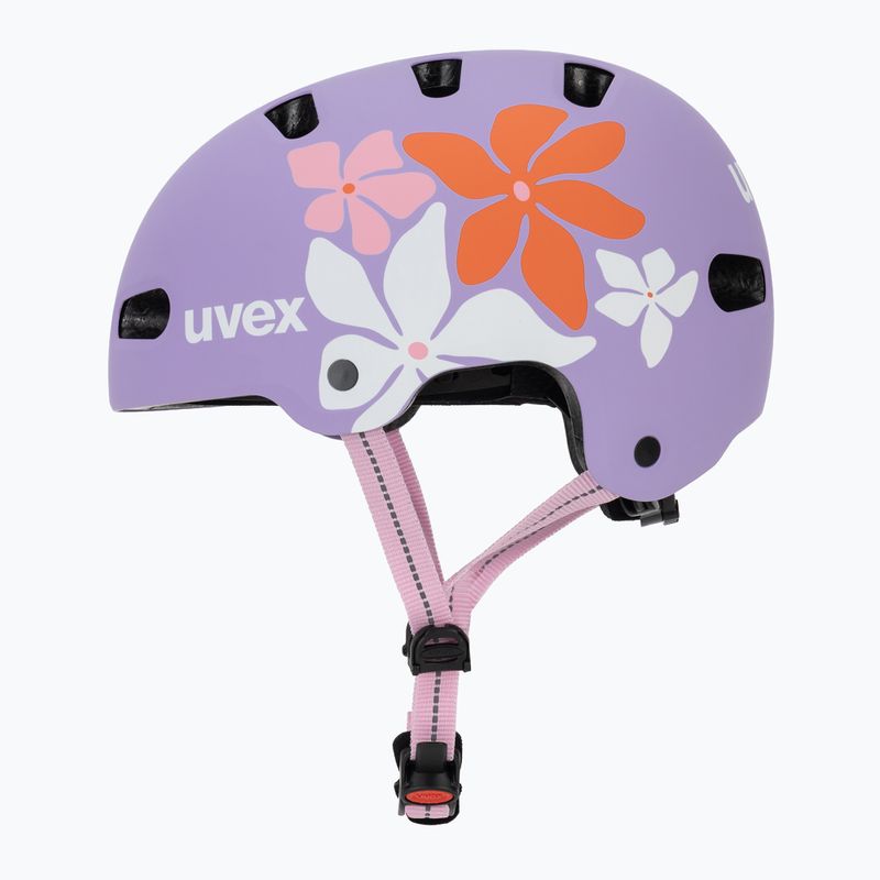 Шолом дитячий UVEX Kid 4 Style flower lilac matt 3