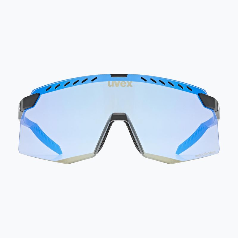 Окуляри сонцезахисні UVEX Pace Stage CV black matt/mirror blue 2