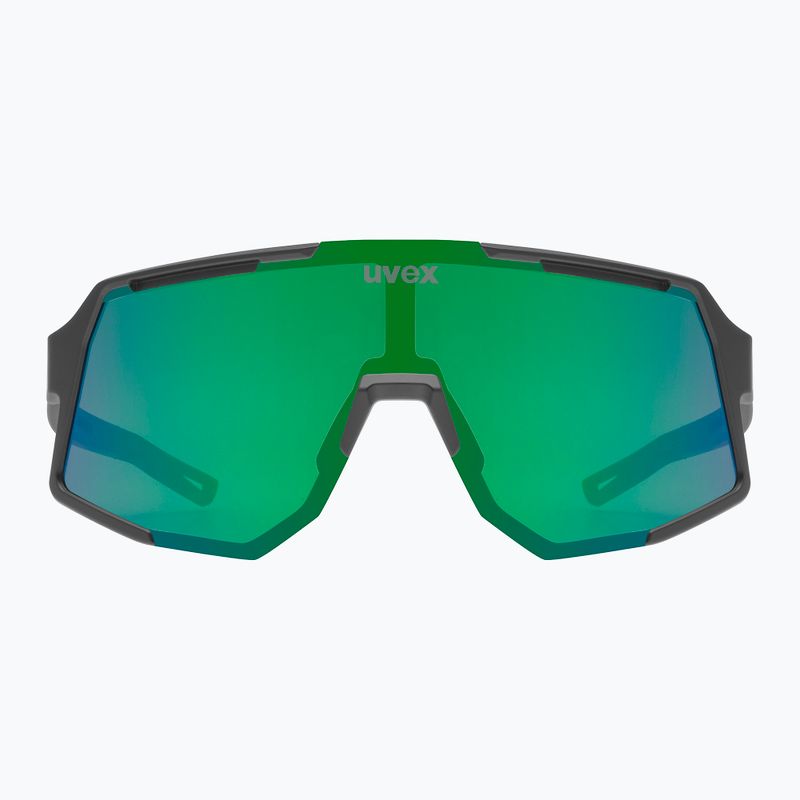 Окуляри сонцезахисні UVEX Sequenze black matt/miror green 3