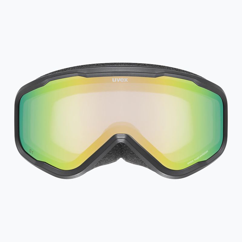 Окуляри лижні дитячі UVEX Speedy Nova FM S2 black matt/mirror green 2