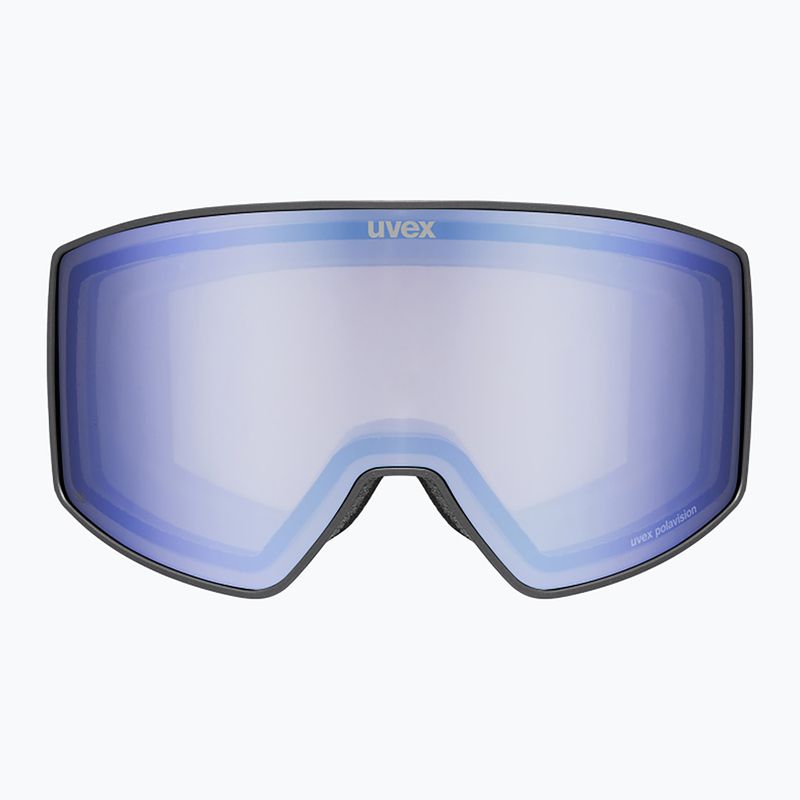 Окуляри лижні UVEX Scenic P S0-S4 black matt/mirror blue/pola 2