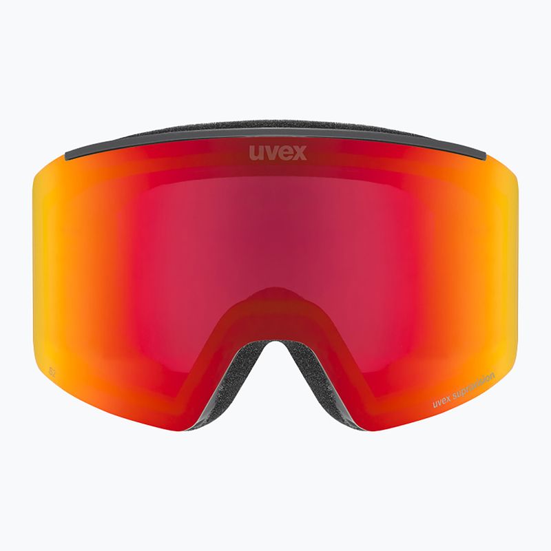 Окуляри лижні UVEX Ignite FM S3 black matt/mirror red 2