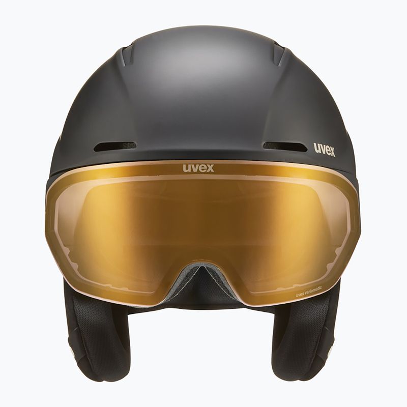 Шолом лижний UVEX Ultimate Horizon MIPS black/black mat 2