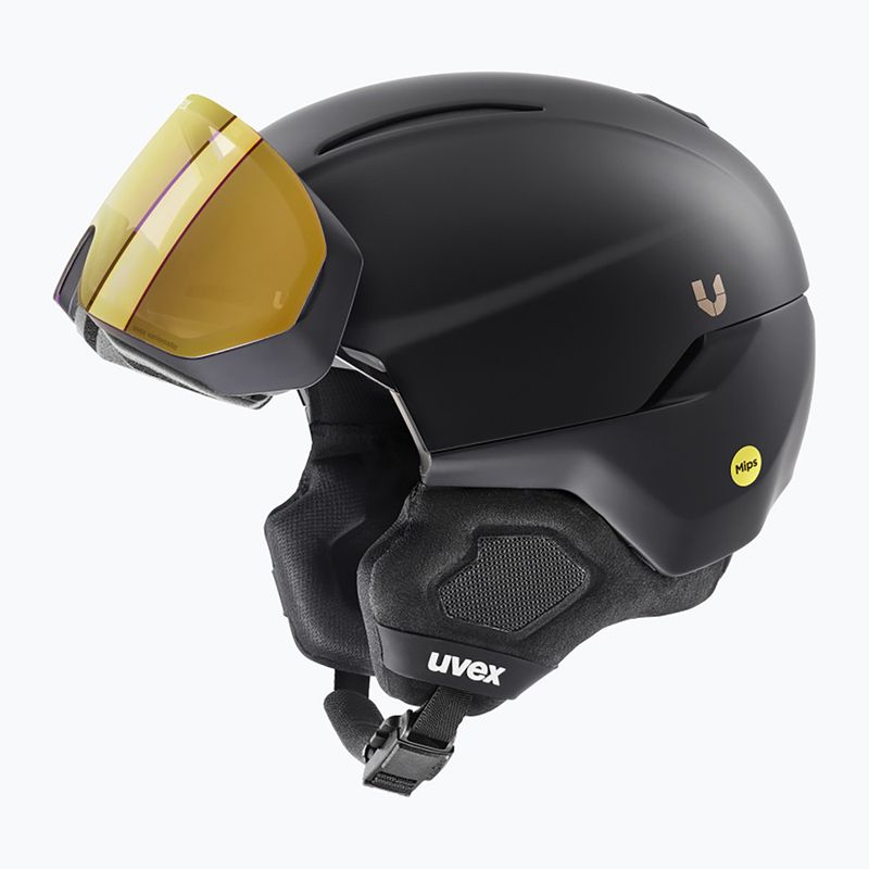 Шолом лижний UVEX Ultimate Horizon MIPS black/black mat 6