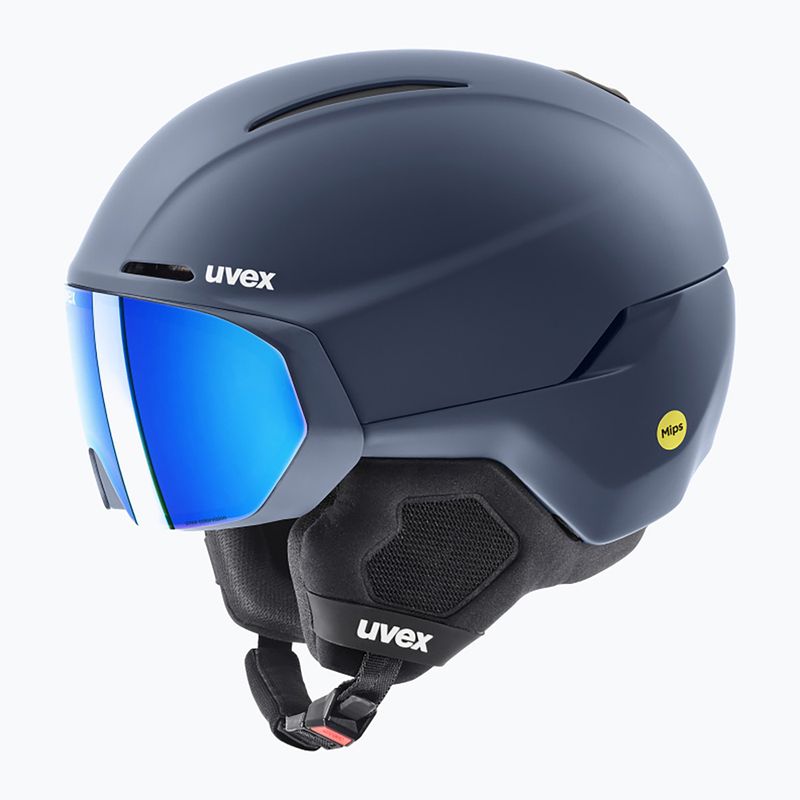 Шолом лижний UVEX Horizon CV MIPS dusk blue matt