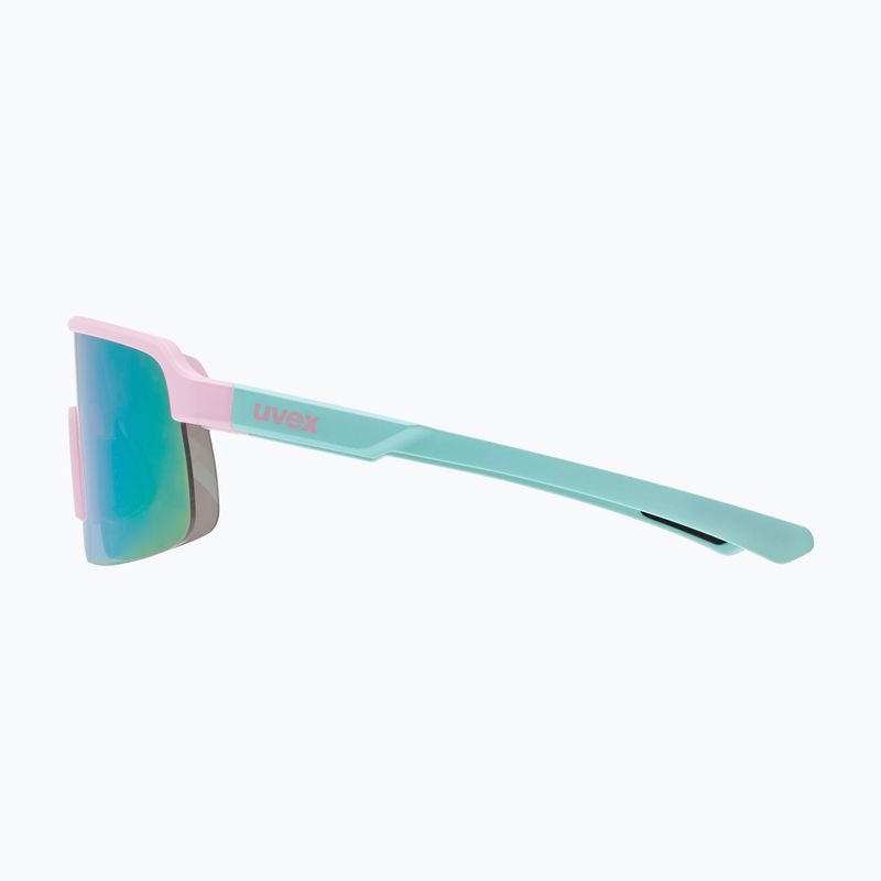 Окуляри сонцезахисні дитячі UVEX Dyrt Jr pink/green matt/mirror pink 5