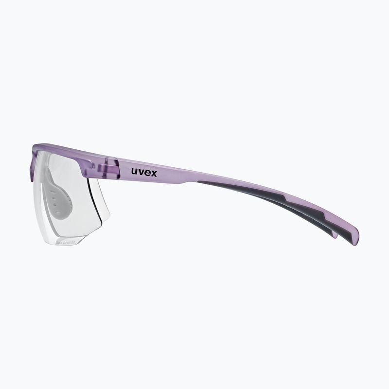 Окуляри сонцезахисні UVEX Aerios Small V purple matt/smoke 5