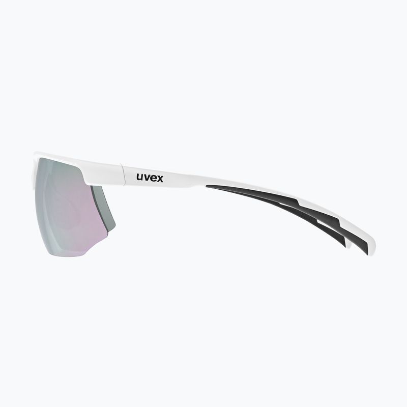 Окуляри сонцезахисні UVEX Aerios Small white matt/mirror rose 5