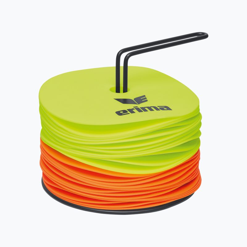 Маркери для поля ERIMA Marker Disc 24 шт. fluo yellow/orange