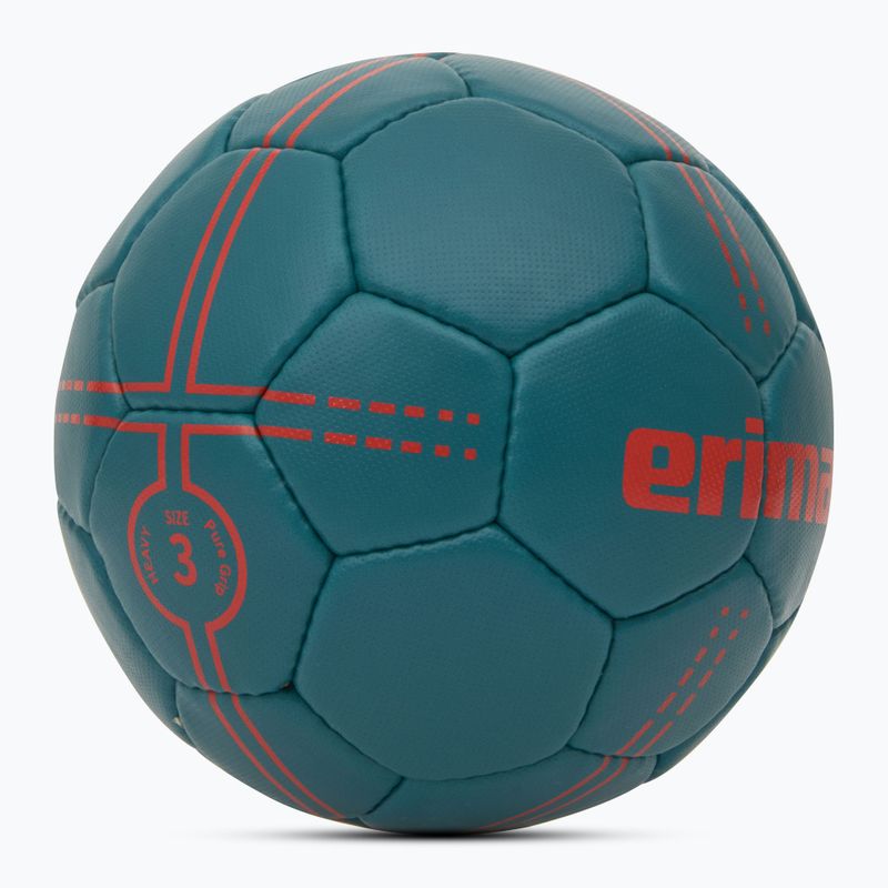 М'яч гандбольний ERIMA Pure Grip Heavy petrol/flery coral розмір 3 2