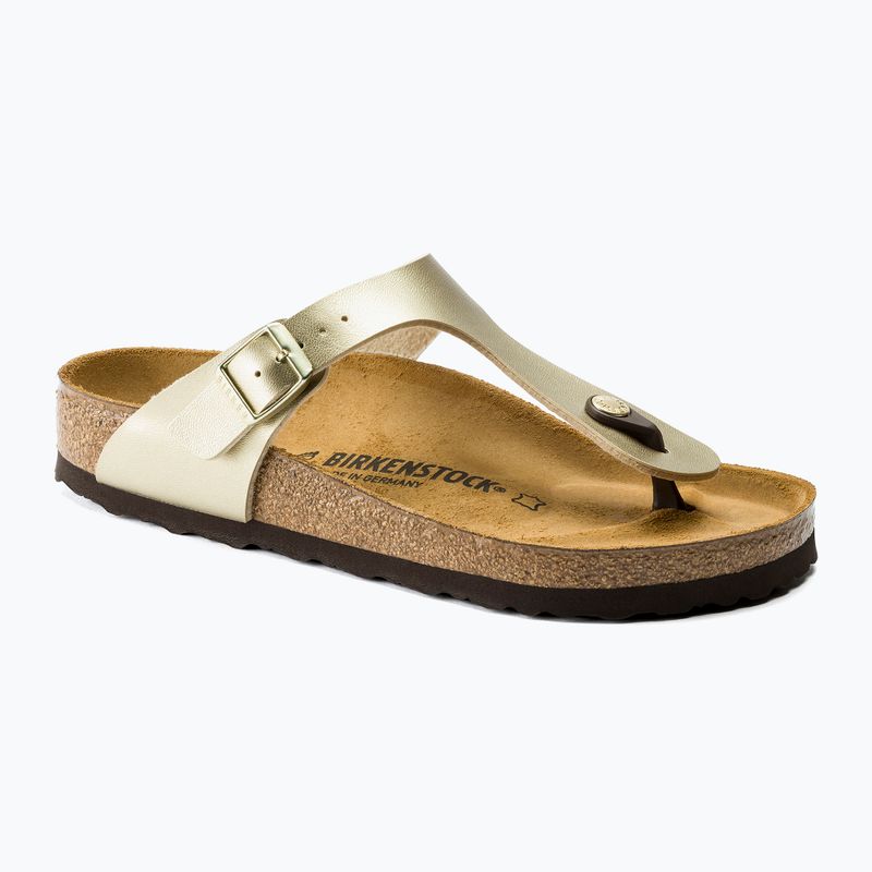 Шльопанці жіночі BIRKENSTOCK Gizeh BF Regular gold 8