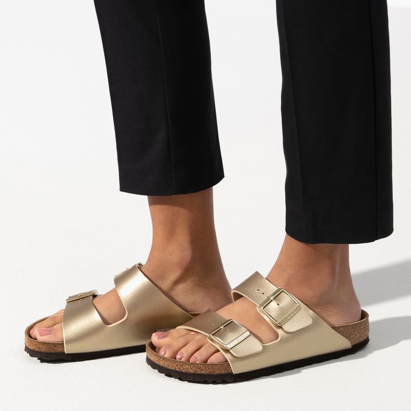 Жіночі шльопанці BIRKENSTOCK Arizona BF Narrow золото 3