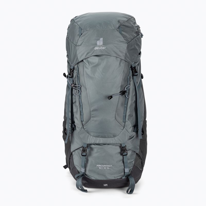 Рюкзак для трекінгу жіночий deuter Aircontact SL 50 + 10 л сірий 3320221