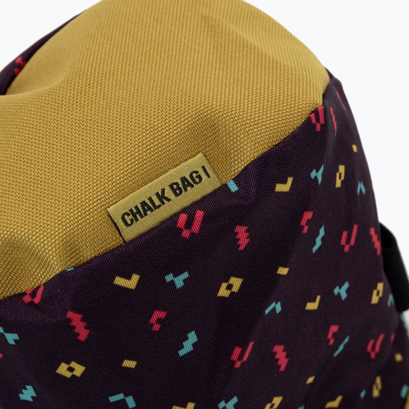 Мішок для магнезії Deuter Gravity Chalk Bag I aubergine blocks/turmeric 4