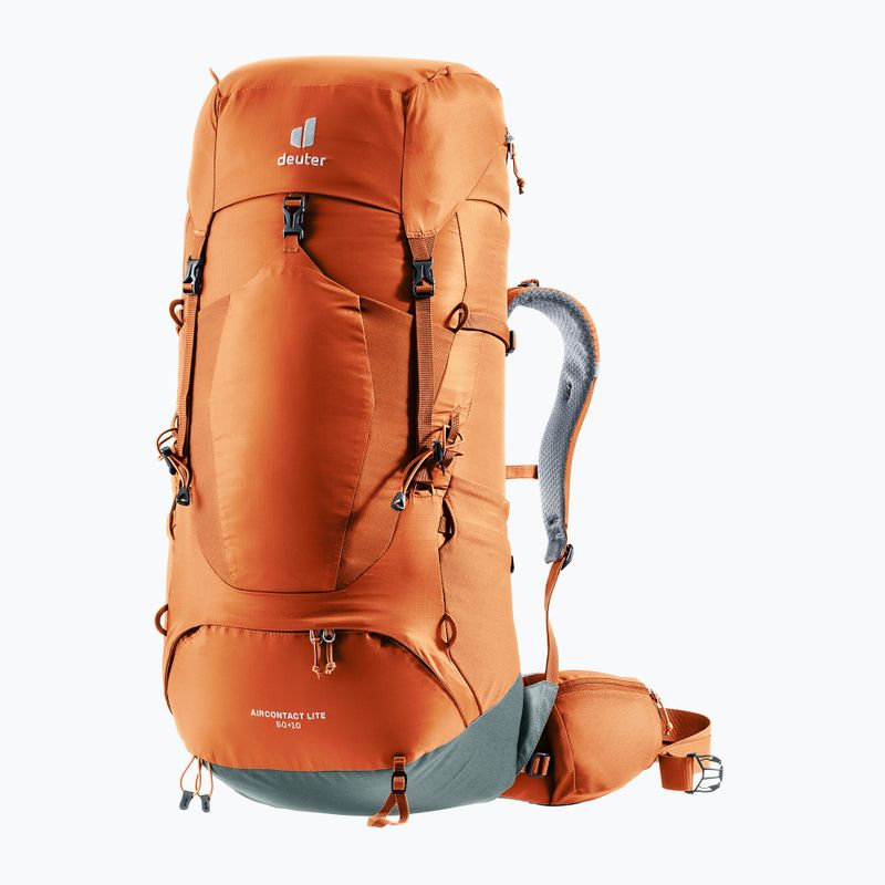 Рюкзак трекінговий Deuter Aircontact Lite 50 + 10 l chestnut/teal 2