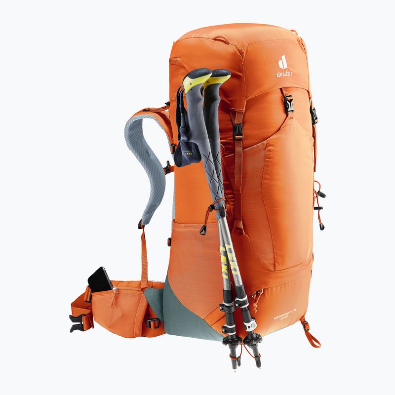 Рюкзак трекінговий Deuter Aircontact Lite 50 + 10 l chestnut/teal 6