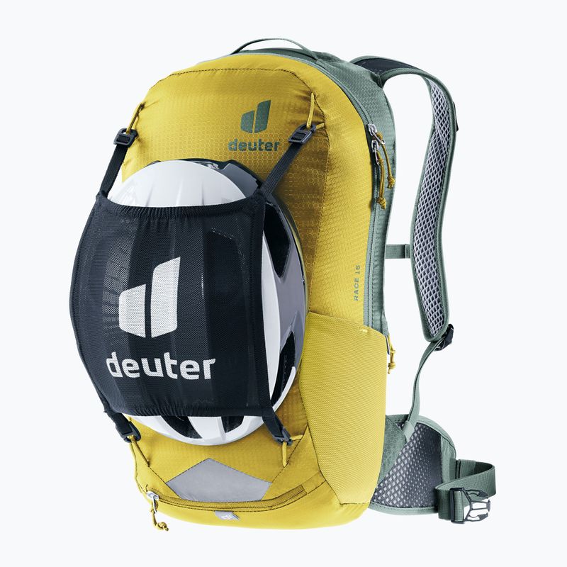 Рюкзак велосипедний deuter Race 16 tumeric/ivy 8