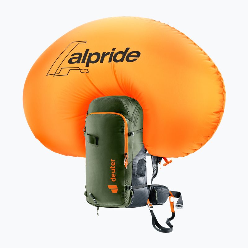 Рюкзак лавинний Deuter Alproof Tour 38 + 5 л khaki/black 8