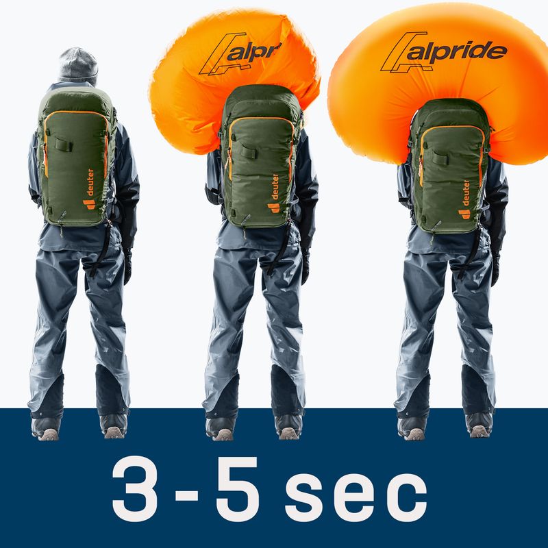 Рюкзак лавинний Deuter Alproof Tour 38 + 5 л khaki/black 27