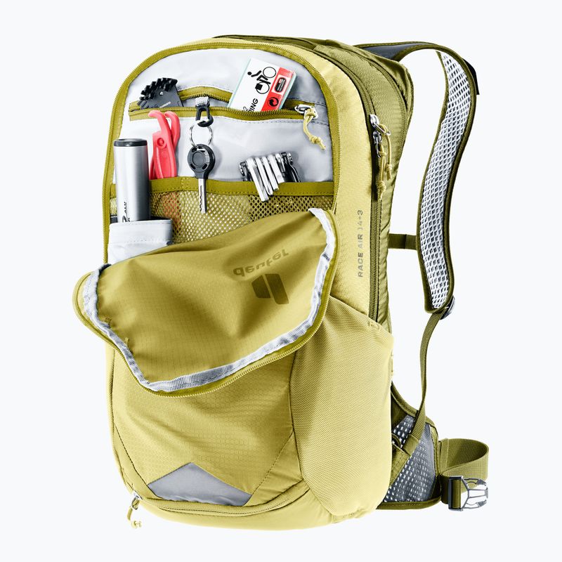 Велосипедний рюкзак Deuter Race Air 14 + 3 л липа/кактус 11