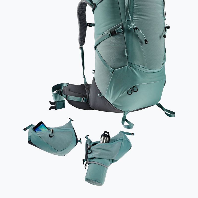 Жіночий трекінговий рюкзак deuter Aircontact Core 55+10 л SL нефрит/графіт 9