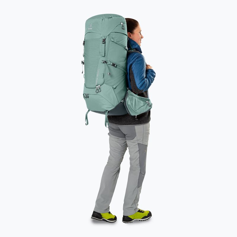 Жіночий трекінговий рюкзак deuter Aircontact Core 55+10 л SL нефрит/графіт 10