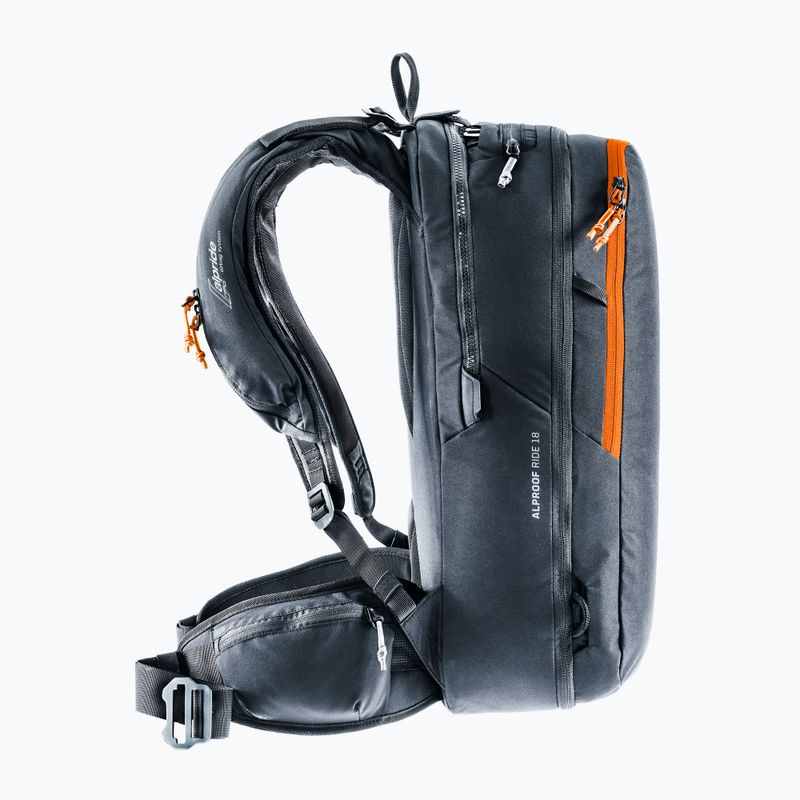 Лавинний рюкзак Deuter Alproof Ride 18 л чорний 4