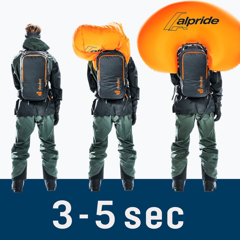 Лавинний рюкзак Deuter Alproof Ride 18 л чорний 22