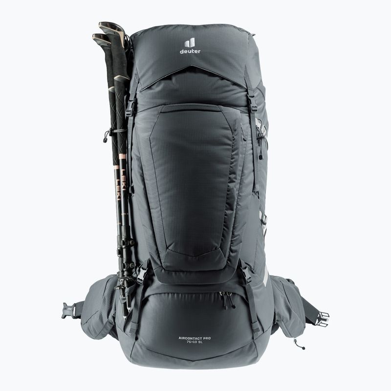 Рюкзак трекінговий жіночий deuter Aircontact Pro 75 + 10 л SL graphite 14