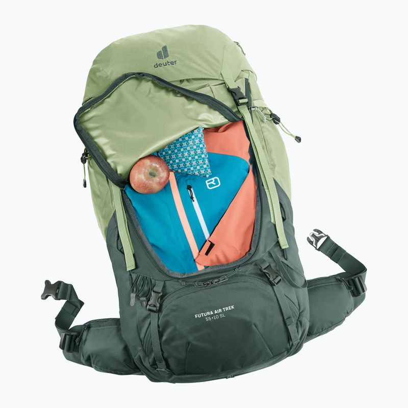 Рюкзак трекінговий жіночий deuter Futura Air Trek 55 + 10 л SL grove/ivy 8