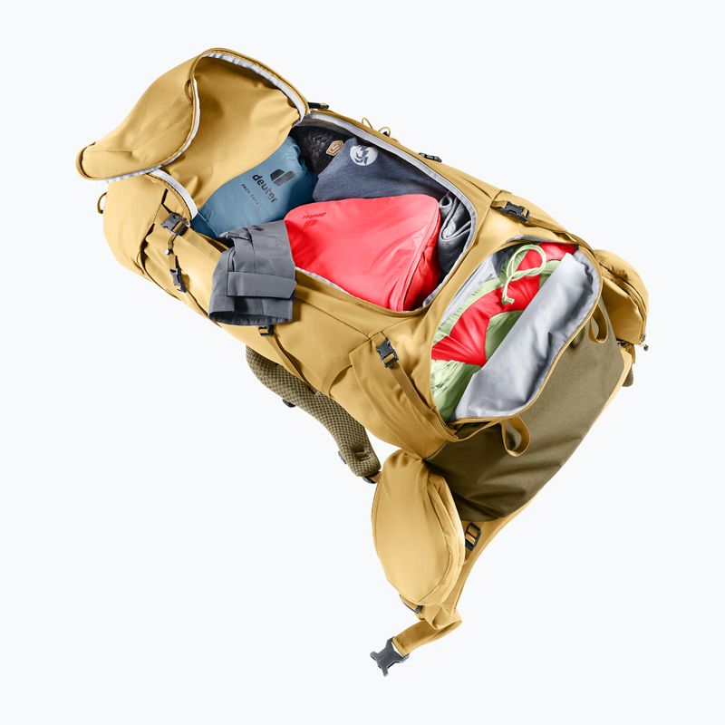 Рюкзак трекінговий deuter Aircontact Core 55 + 10 л SL savanna/nori 9