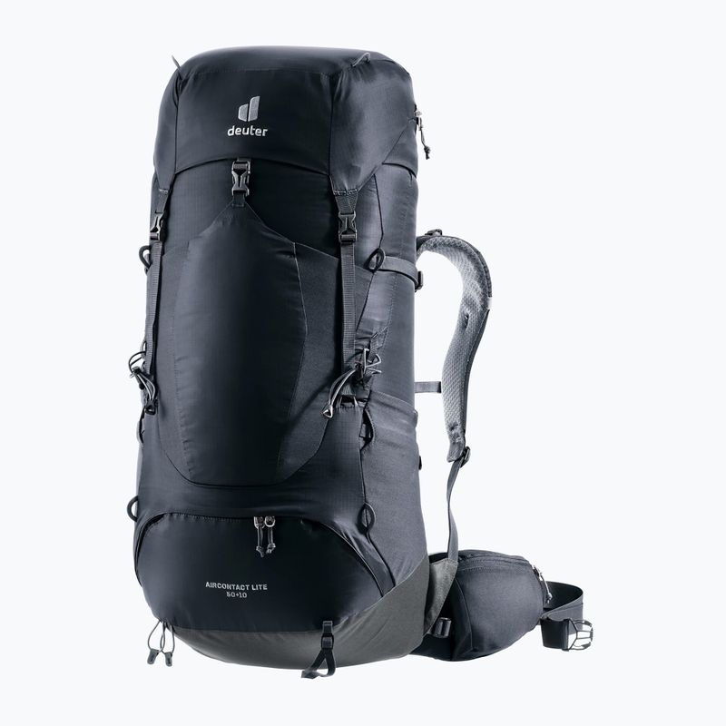 Рюкзак трекінговий deuter Aircontact Lite 50 + 10 л black/graphite 3