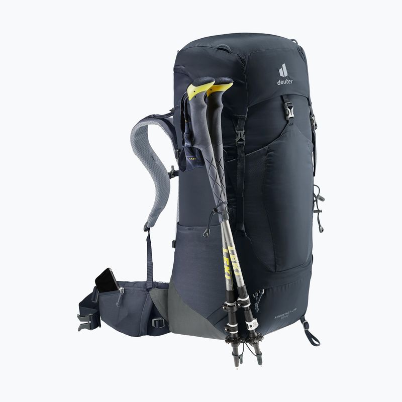 Рюкзак трекінговий deuter Aircontact Lite 50 + 10 л black/graphite 8