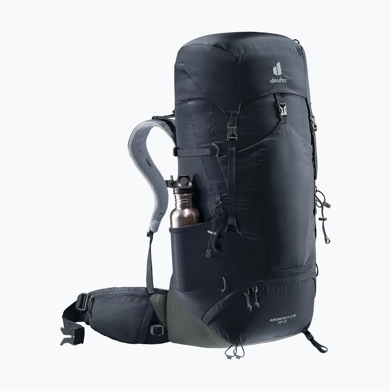 Рюкзак трекінговий deuter Aircontact Lite 50 + 10 л black/graphite 10