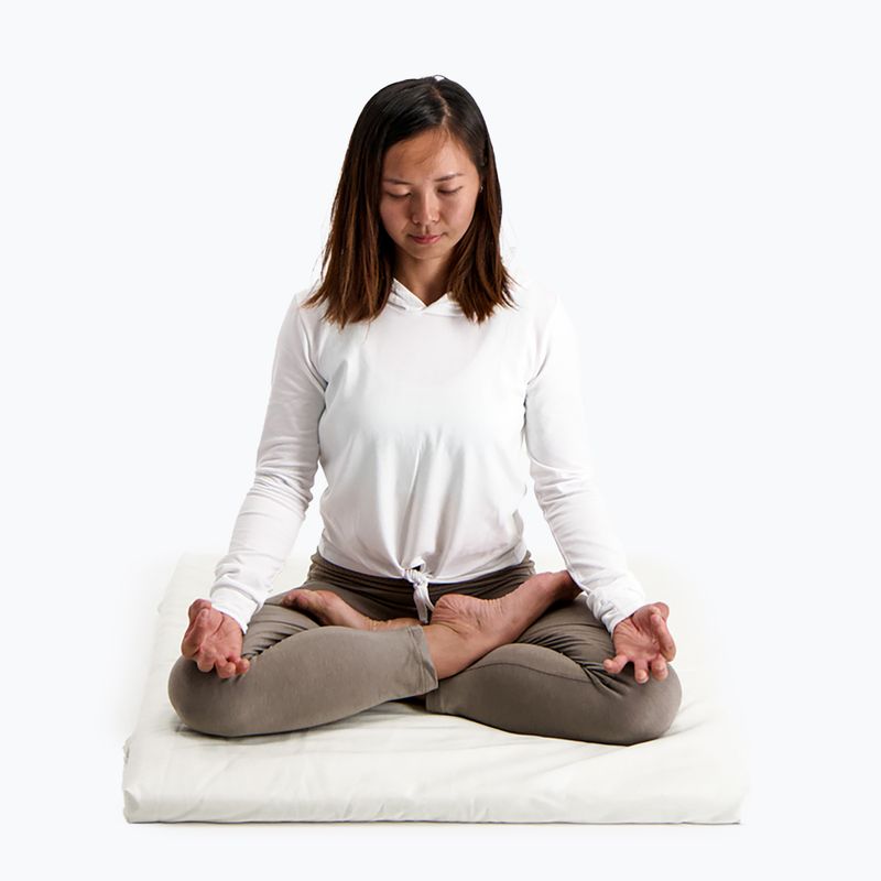 Подушка для медитації JadeYoga Prolana Meditation Pad Zabuton natural 6