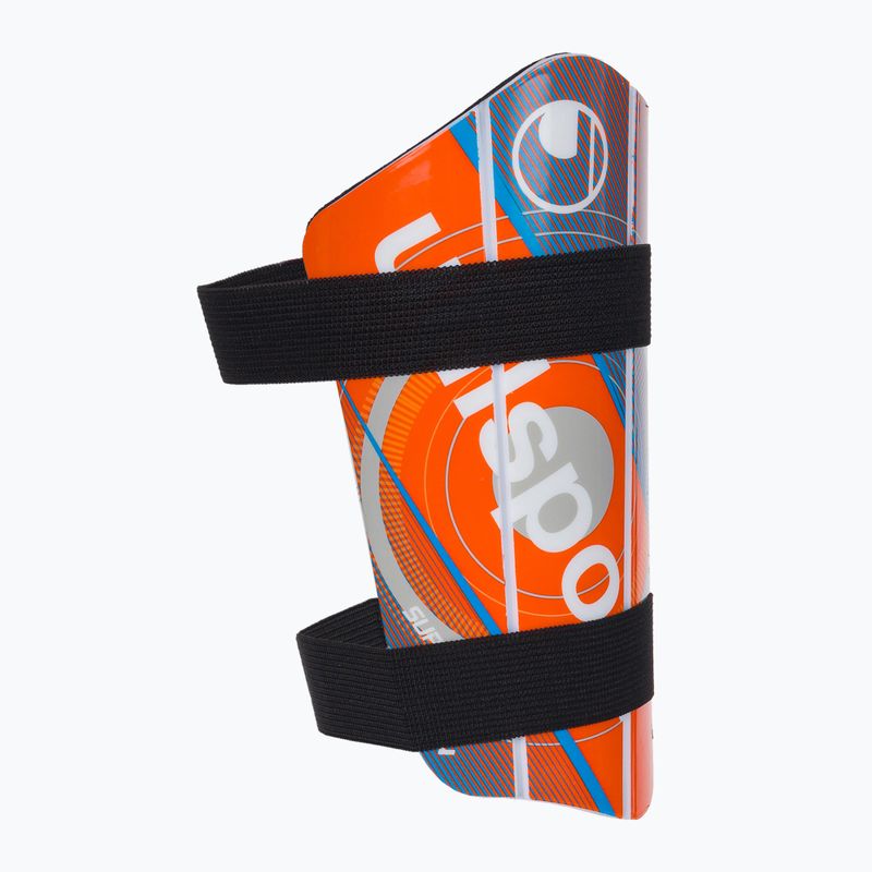 Щиток для гомілки Uhlsport Super Lite Plus помаранчево-блакитний 100680601